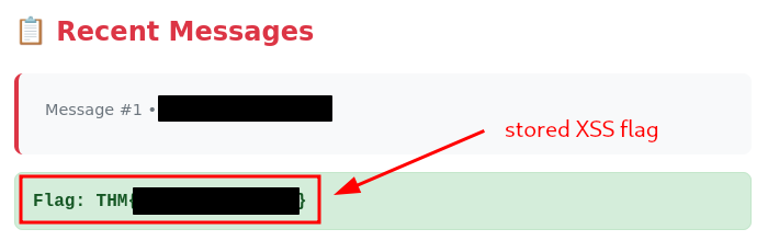 Flag for Stored XSS